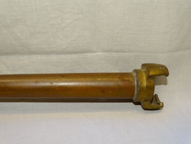 - BELLE ANCIENNE LANCE A INCENDIE POMPIERS CUIVRE et LAITON  COLLECTION    D