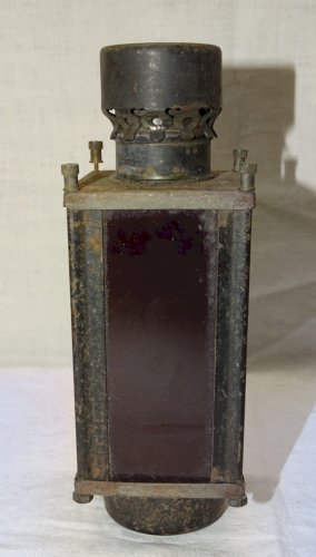 -BELLE ANCIENNE LANTERNE A BOUGIE MARQUE JUNIUS ECLAIRAGE LABO PHOTOS    D