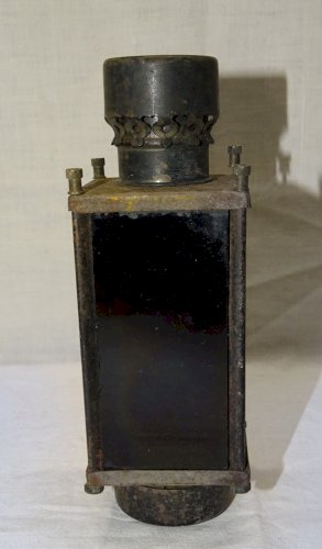-BELLE ANCIENNE LANTERNE A BOUGIE MARQUE JUNIUS ECLAIRAGE LABO PHOTOS    D