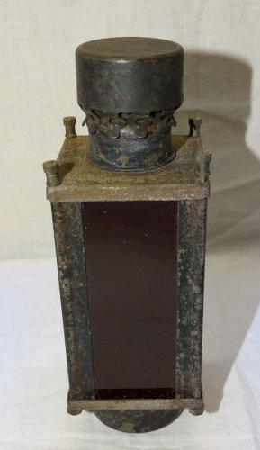 -BELLE ANCIENNE LANTERNE A BOUGIE MARQUE JUNIUS ECLAIRAGE LABO PHOTOS    D