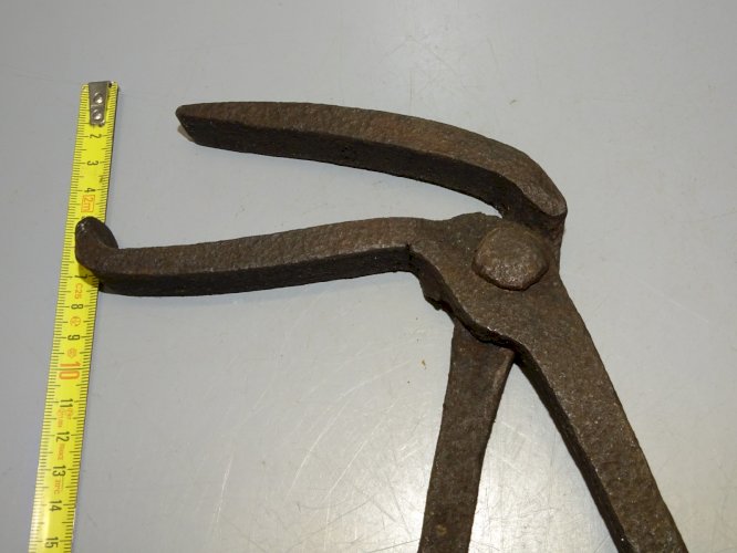 -BELLE ANCIENNE PINCE DE FORGERON FER FORGE COLLECTION OUTIL ANCIEN   D