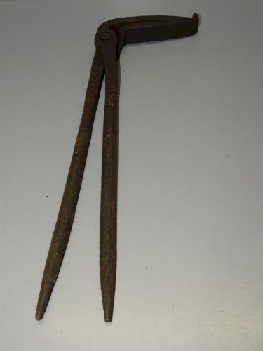 -BELLE ANCIENNE PINCE DE FORGERON FER FORGE COLLECTION OUTIL ANCIEN   D