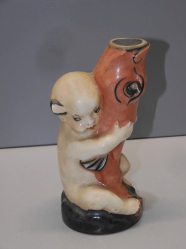 -BELLE ANCIENNE VEILLEUSE PORCELAINE LIMOGES BRÛLE PARFUM COLLECTION DECO  D