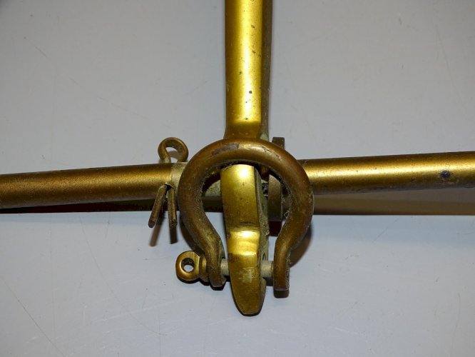 -BELLE ANCRE MINIATURE EN BRONZE DECORATIVE PRESSE PAPIER BUREAU COLLECTION   D