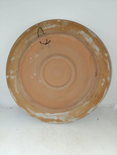 belle assiette à decor de coq signée vallauris en bon etat