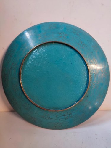 belle assiette chinoise cloisonné premier partie du 20eme siecle en bon etat