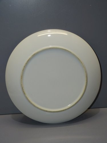 -BELLE ASSIETTE DECORATIVE PORCELAINE décor POISSONS JAPON ou CHINE COLLECTION D