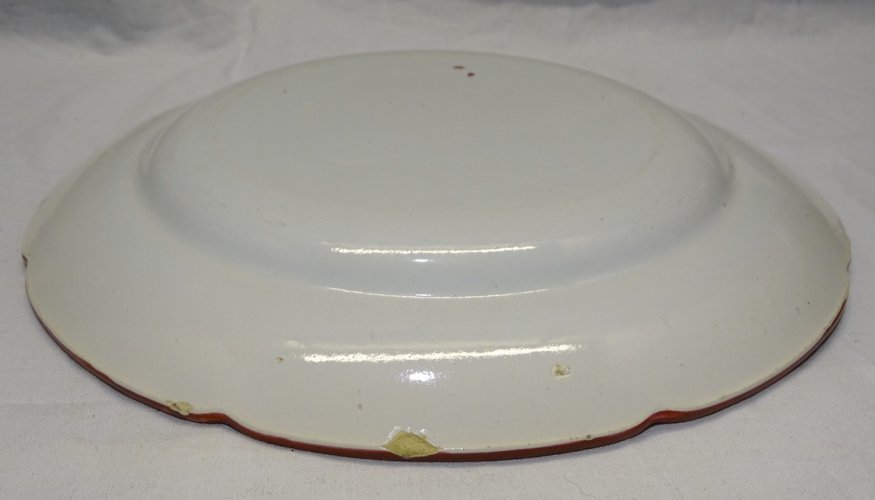 -BELLE ASSIETTE FAÏENCE DU NORD LUNEVILLE ou AUTRE  COLLECTION déco Vitrine   D