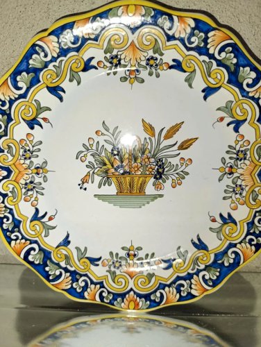 belle assiette fait main decor desvres en bon etat