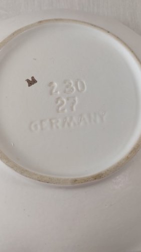Belle assiette / plat / coupe, en céramique, Germany 230 27, vintage ^