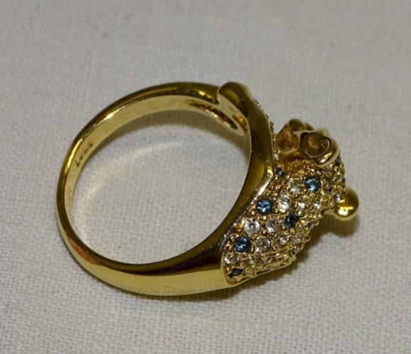 -BELLE BAGUE PANTHERE CAMILLE LUCIE JAMAIS PORTEE DANS SA BOITE BIJOUTERIE   D