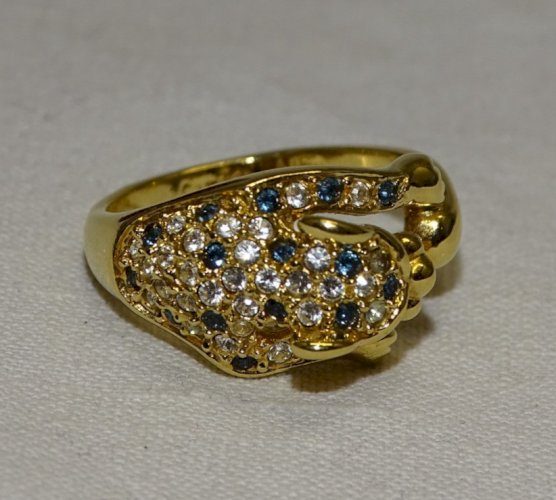 -BELLE BAGUE PANTHERE CAMILLE LUCIE JAMAIS PORTEE DANS SA BOITE BIJOUTERIE   D