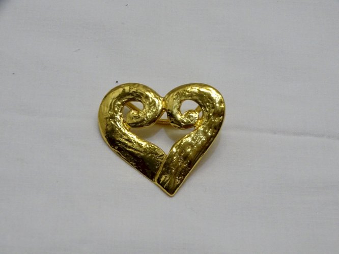 -BELLE BOUCLE ACCROCHE FOULARD YVES SAINT LAURENT YSL BIJOU ANCIEN COLLECTION