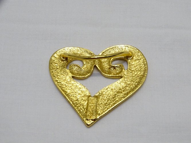 -BELLE BOUCLE ACCROCHE FOULARD YVES SAINT LAURENT YSL BIJOU ANCIEN COLLECTION