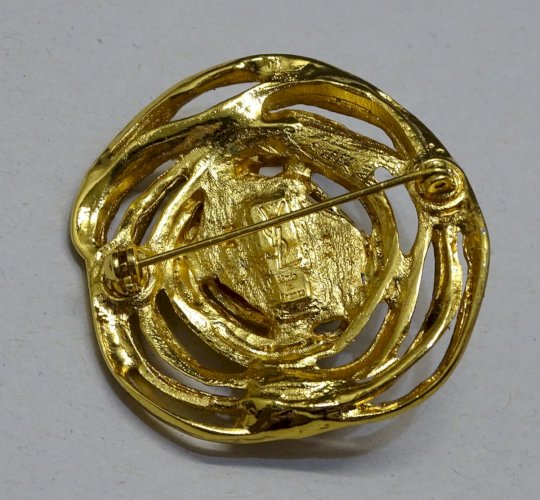 -BELLE BROCHE  YVES SAINT LAURENT YSL BIJOU ANCIEN BROCHE ANCIENNE COLLECTION  D