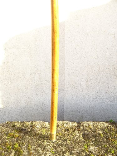 -BELLE CANNE POMMEAU  TETE DE CHEVAL et VISAGE D'HOMME COLLECTION DECO   D