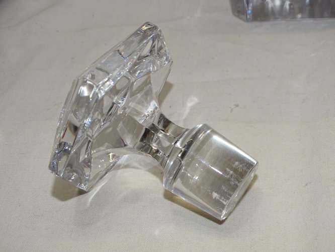 -BELLE CARAFE COGNAC PRINCE HUBERT de POLIGNAC CRISTAL  SEVRES FINE CHAMPAGNE  D
