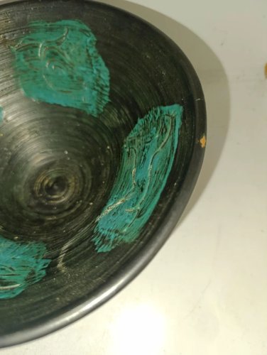 belle coupe à decor animalier signé jean austruy en bon etat