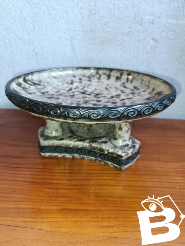 belle coupe/ centre table en ceramique vintage signée Krausc en bon etat