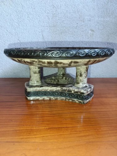 belle coupe/ centre table en ceramique vintage signée Krausc en bon etat