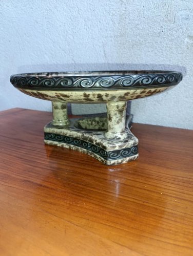 belle coupe/ centre table en ceramique vintage signée Krausc en bon etat