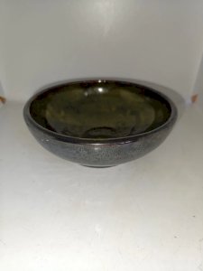 beautiful iridescent enameled cup in good condition