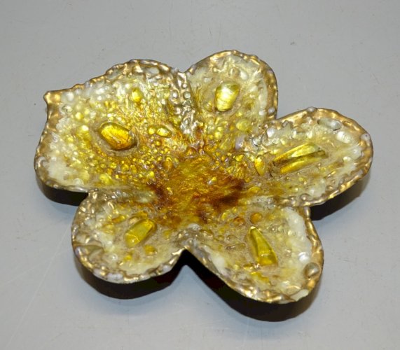 -BELLE COUPELLE VIDE POCHE EMAUX D'ART LOUISE ARNAUD LIMOGES COLLECTION   D