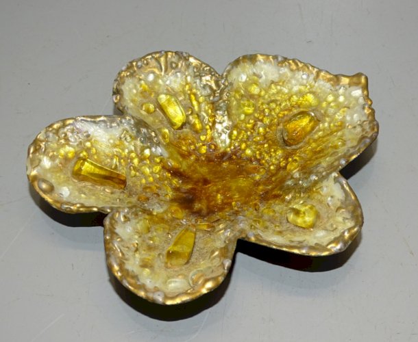 -BELLE COUPELLE VIDE POCHE EMAUX D'ART LOUISE ARNAUD LIMOGES COLLECTION   D