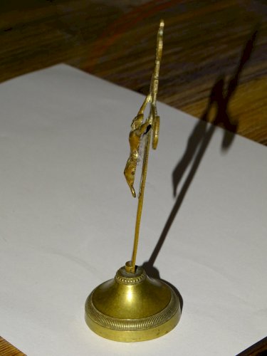 -BELLE CROIX DE VOYAGE SOUVENIR DE MISSION 18eme XVIIIe LAITON RELIGION JESUS  D