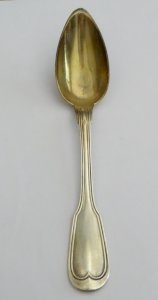 - BEAUTIFUL SILVER SPOON NET PATTERN hallmark Minerva TITLE 1 DISPLAY COLLECTION D