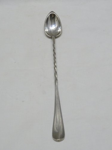 -BELLE CUILLERE ERCUIS A CONFITURE A COCKTAIL ou AUTRE METAL Argenté VITRINE  D