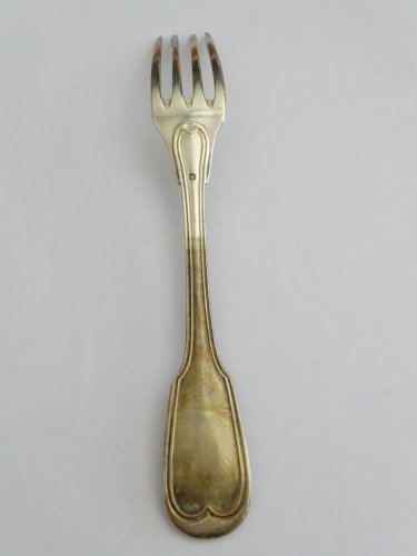 -BELLE FOURCHETTE ARGENT MODELE FILET poinçon Minerve TITRE 1 COLLECTION    D
