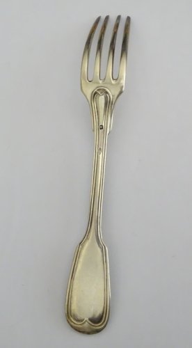 -BELLE FOURCHETTE ARGENT MODELE FILET poinçon Minerve TITRE 1 COLLECTION    D