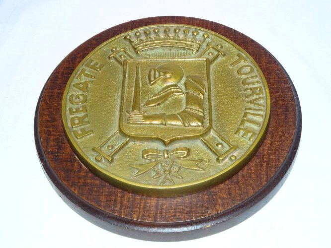 -BELLE GRANDE ANCIENNE TAPE DE BOUCHE BRONZE FREGATE TOURVILLE FIA COLLECTION  D