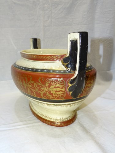 -BELLE JARDINIERE CERAMIQUE FAÏENCE BELGE BOCH FRERES KERAMIS NEOCLASSIQUE    D