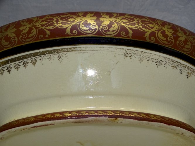 -BELLE JARDINIERE CERAMIQUE FAÏENCE BELGE BOCH FRERES KERAMIS NEOCLASSIQUE    D