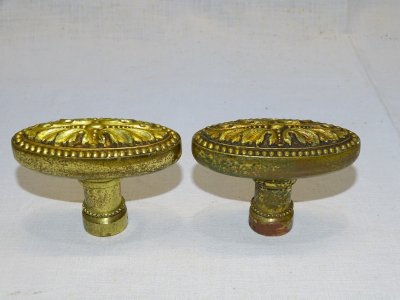 BEAUTIFUL PAIR of DOOR KNOBS Bronze ATTIC JUICE D
