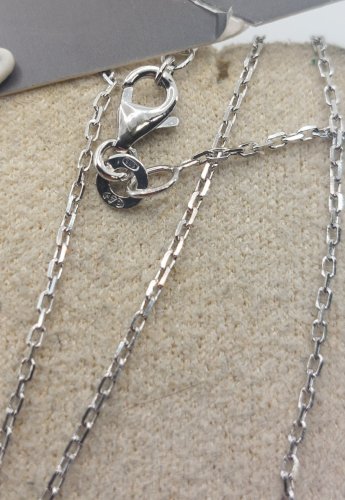 Belle parure de collier + bracelet, pierres mauves, en argent massif Maty