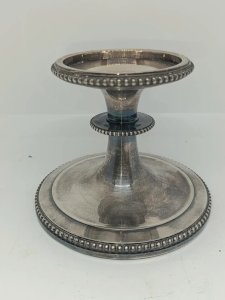 beautiful small metal silver-plated cup on a pedestal by Christofle, first part of the 20th century, in good condition