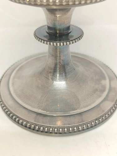 belle petite coupe sur pied en metal argente  christofle premiere partie du 20eme siecle en bon etat