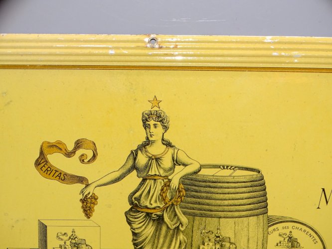 -BELLE PLAQUE PUBLICITAIRE COGNAC ALFRED DUBOIS LIZEE & Co Métal peint