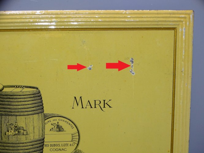 -BELLE PLAQUE PUBLICITAIRE COGNAC ALFRED DUBOIS LIZEE & Co Métal peint