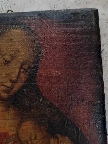 belle reproduction vierge à lenfant en bon etat