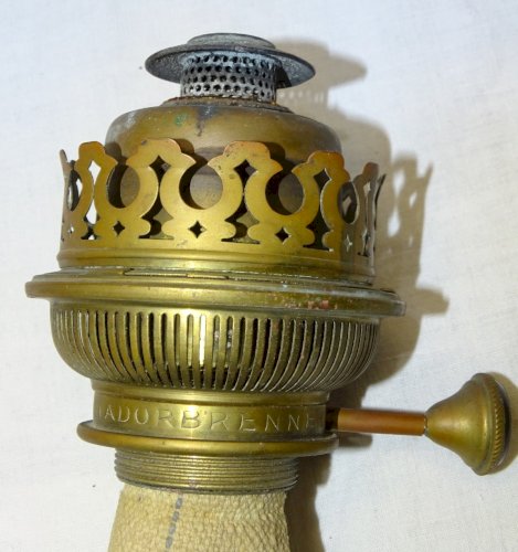 -BELLE TETE DE LAMPE A PETROLE MATADOR BRENNER 20" COLLECTION LAMPE ANCIENNE   D
