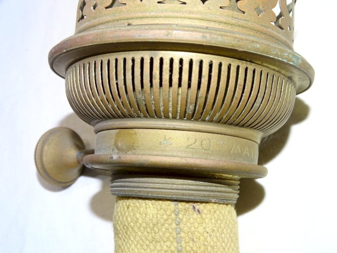 -BELLE TETE DE LAMPE A PETROLE MATADOR BRENNER 20" COLLECTION LAMPE ANCIENNE   D