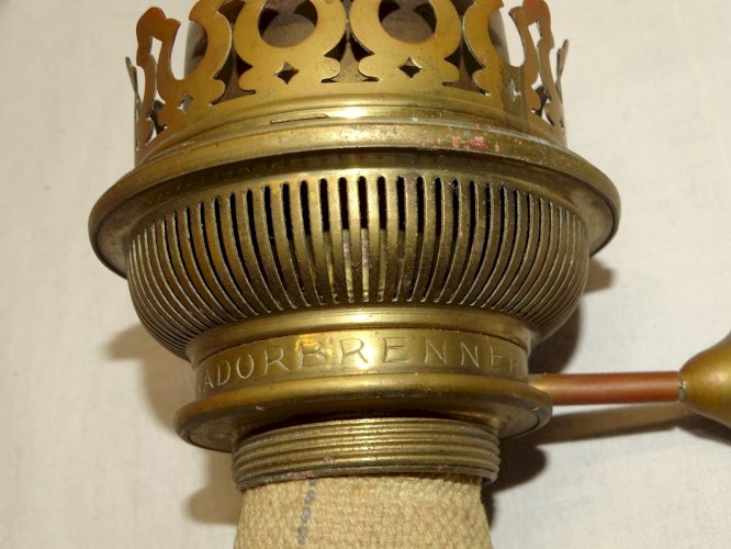 -BELLE TETE DE LAMPE A PETROLE MATADOR BRENNER 20" COLLECTION LAMPE ANCIENNE   D
