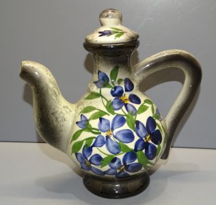 -BELLE VERSEUSE AIGUIERE VINTAGE CERAMIQUE VALLAURIS Décor MAIN COLLECTION   D