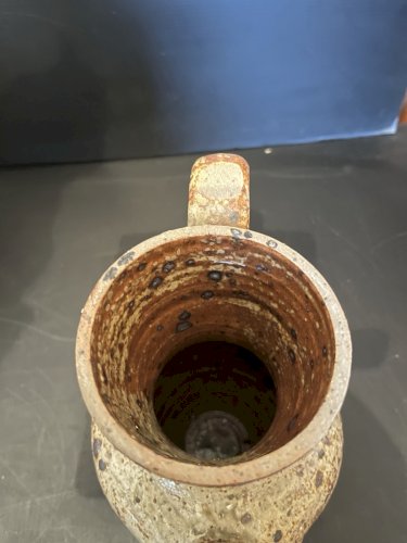 belle verseuse cafetière theiere Grès Pyrité Vintage Midcentury  poterie potier