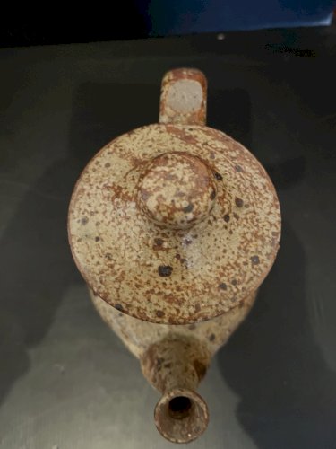 belle verseuse cafetière theiere Grès Pyrité Vintage Midcentury  poterie potier