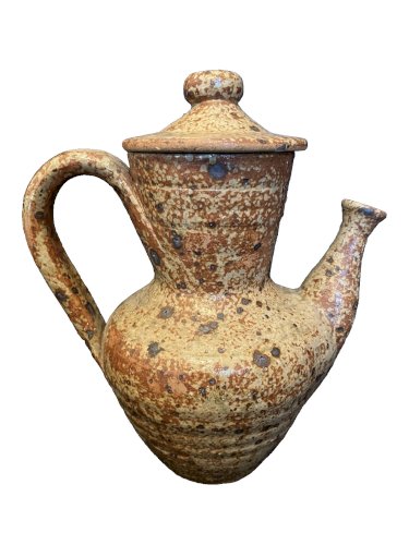 belle verseuse cafetière theiere Grès Pyrité Vintage Midcentury  poterie potier
